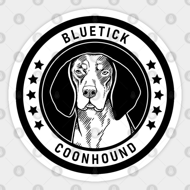 Bluetick Coonhound Fan Gift Sticker by millersye